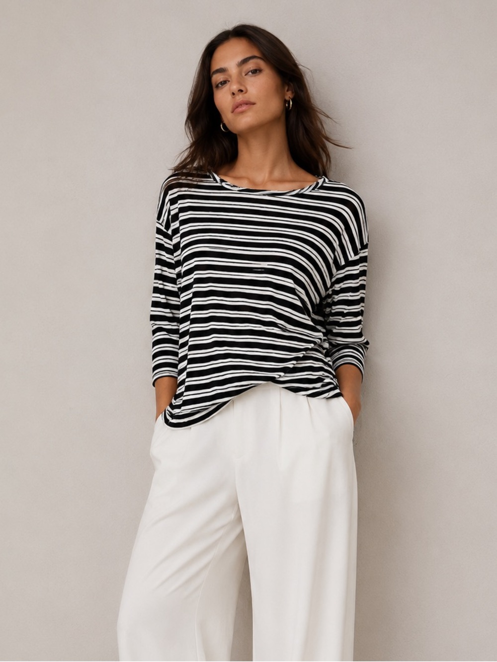 Liz Claiborne striped tunic
